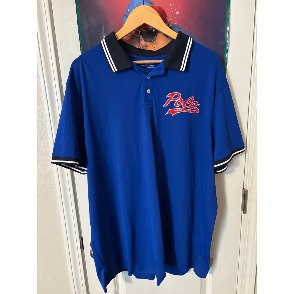 Polo by Ralph Lauren Royal Blue Polo Shirt with Red Logo
